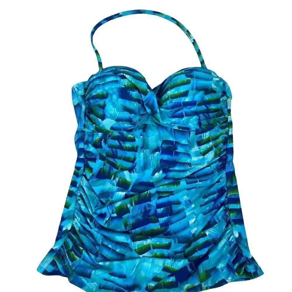 La Blanca Twist Bandini Swim Top size 4